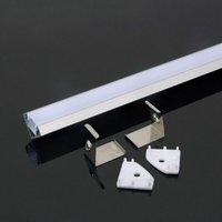 Silbernes Aluminium-Winkelprofil für LED-Streifen (Max l: 12,1mm) Satinierte Abdeckung 2000 x 19 x 19mm - V-tac von V-TAC