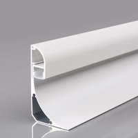 Silberfarbenes Aluminium-Winkelprofil für LED-Streifen mit Diffusor undurchsichtiger Abdeckung 2000 x 60 x 36mm - V-tac von V-TAC