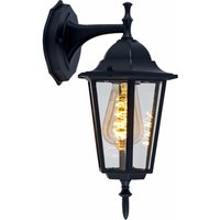 Außen Bereich Wand Laterne Terrassen Strahler Grundstück Lampe alu Glas schwarz V-tac 7068 von V-TAC