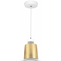 Led Metall-Zylinder-Kronleuchter 7W Gold Farbe 4000K - V-tac von V-TAC