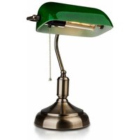 Vintage led Metall Tischlampe mit E27 Fassung 90° schwenkbarer Glasdiffusor Grün - V-tac von V-TAC