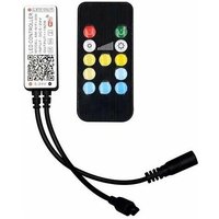 VT-2427 WiFi Controller mit IR-Fernbedienung für LED-Streifen 3IN1 12V/24V 12 tasten works with smartphone - sku 2902 - Schwarz - V-tac von V-TAC