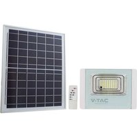 V-tac 16W solarbetriebener LED-Strahler mit Photovoltaik-Panel, austauschbarer Batterie 4000K IP65 - 10406 von VTAC