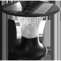 Solarleuchten - Säule Lichtsensor - IP65 - Schwarz - 15 Watt - 2200 Lumen - 6000K+4000K von V-TAC