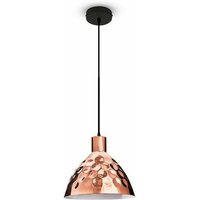 Decken Lampe Hänge Beleuchtung Retro Ess Zimmer Hammerschlag Optik Leuchte rose-gold V-tac 3711 von V-TAC