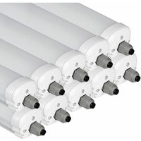 Wannenleuchte Feuchtraumleuchte led Kellerleuchte 120cm Deckenlampe , 2880lm Kaltweiß 6400K IP65 Feucht- und Nassraum geeignet, 8er Set von V-TAC