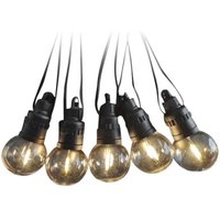 12 m Solar-Lichterkette mit 10 0,5 w LED-Birnen, Warmweiß IP44, mit Solarpanel und Fernbedienung - V-tac von V-TAC