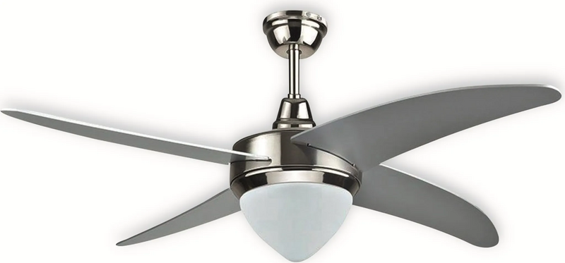 V Tac Led Deckenventilator Ventilator Lampe 60 W 1500lm 2200 5000 K 1060mm Silber B-Ware von V-Tac