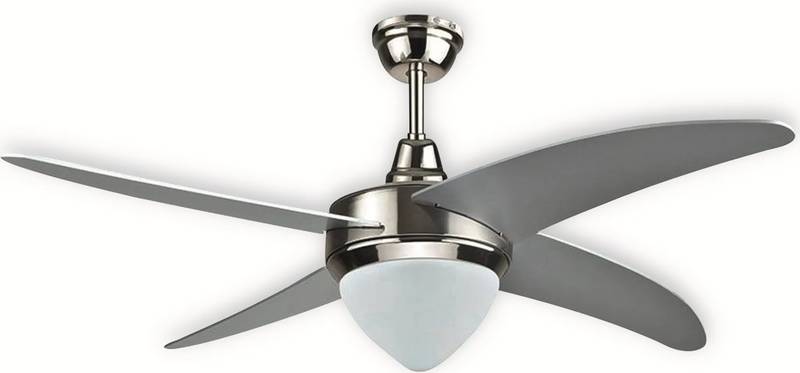 V Tac Led Deckenventilator Ventilator Lampe 60 W 1500lm 2200 5000 K 1060mm Silber B-Ware von V-Tac