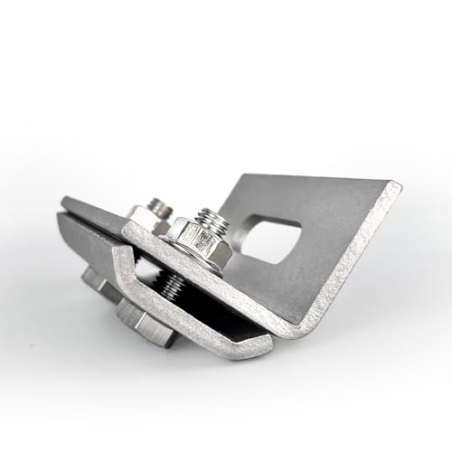VOOXA 10 St Dachfalzklemme aus Edelstahl 90x40x45mm, Befestigung von Solar, PV-Anlagen auf Stehfalzdach, Photovoltaik Verbinder mit Sechskantschrauben und Sperrzahnmutter VOOXA 10 St Dachfalzklemme aus Edelstahl 90x40x45mm, Befestigung von Solar, PV-Anlagen auf Stehfalzdach, Photovoltaik Verbinder mit Sechskantschrauben und Sperrzahnmutter von V VOOXA