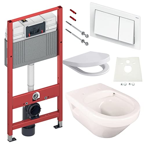 TECE Vorwandelement mit V&B Architectura, DirectFlush, Spülrandlos mit LotusClean Beschichtung, Absenkautomatik, Drückerplatte, WC Deckel TECE Vorwandelement mit V&B Architectura, DirectFlush, Spülrandlos mit LotusClean Beschichtung, Absenkautomatik, Drückerplatte, WC Deckel von V&B Architectura, DirectFlush