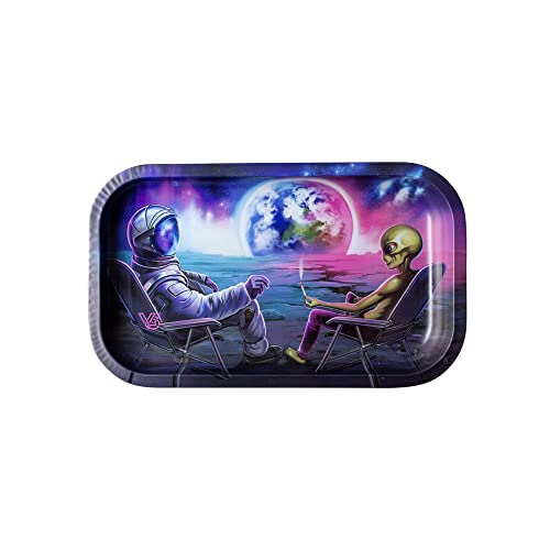 V Syndicate Metalltablett – 26,7 x 16,5 x 2,5 cm – hochauflösender Anime-Druck – langlebiges und stilvolles Cartoon-Tablett (mittel, stumpfe Umlaufbahn) von V. Syndicate