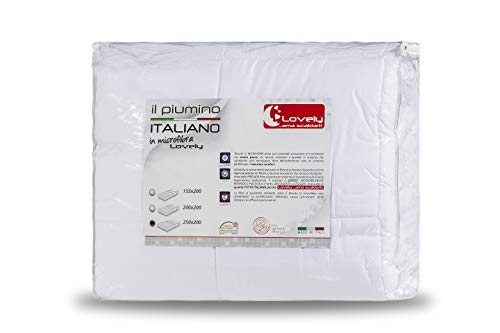 V.I.P. Very Important Kissen V.I.P. Italienische Daunendecke Lovely Winter, 100% Polyester, Mikrofaser-Konstruktion, 300 g, Weiß 150 x 200 cm von V.I.P. Very Important Pillow