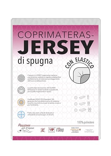 V.I.P. Matratzenschoner aus Frottee-Jersey mit Gummizug, atmungsaktiv, für Doppelbett, 170 x 200 cm, Höhe 25 cm von V.I.P. Very Important Pillow
