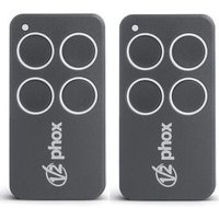 V2 phox 4 Contrat 47 - 2er Set Fernbedienungen mit 4 Tasten Für Tore und Garagen - Rolling Code - 433,92 MHz - Kompatibel mit wally / MR2 -. von V2 ELECTRONICA