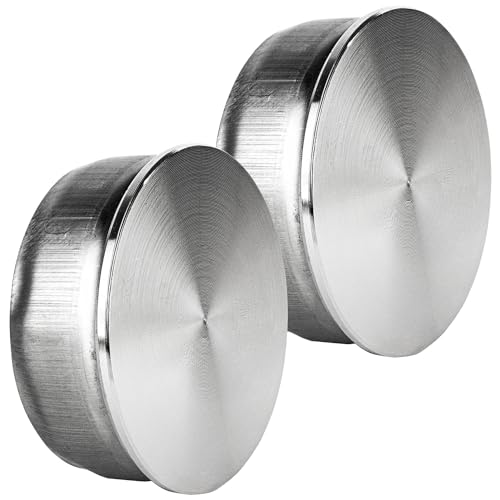 2 Endkappen 42,4 x 2 mm Edelstahl für Handlauf Rohr Geländer Rohrverschluss Endkappe Deckel Rohrstopfen Stopfen für Edelstahlrohr V2Aox von V2Aox