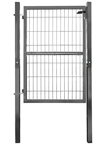 V2Aox Gartentor Gartentür Zauntür Zauntor Gartenpforte Quadratrohr Anthrazit Grün mit Schloss, Farbe/Türhöhe:Anthrazit / 140 cm V2Aox Gartentor Gartentür Zauntür Zauntor Gartenpforte Quadratrohr Anthrazit Grün mit Schloss, Farbe/Türhöhe:Anthrazit / 140 cm von V2Aox
