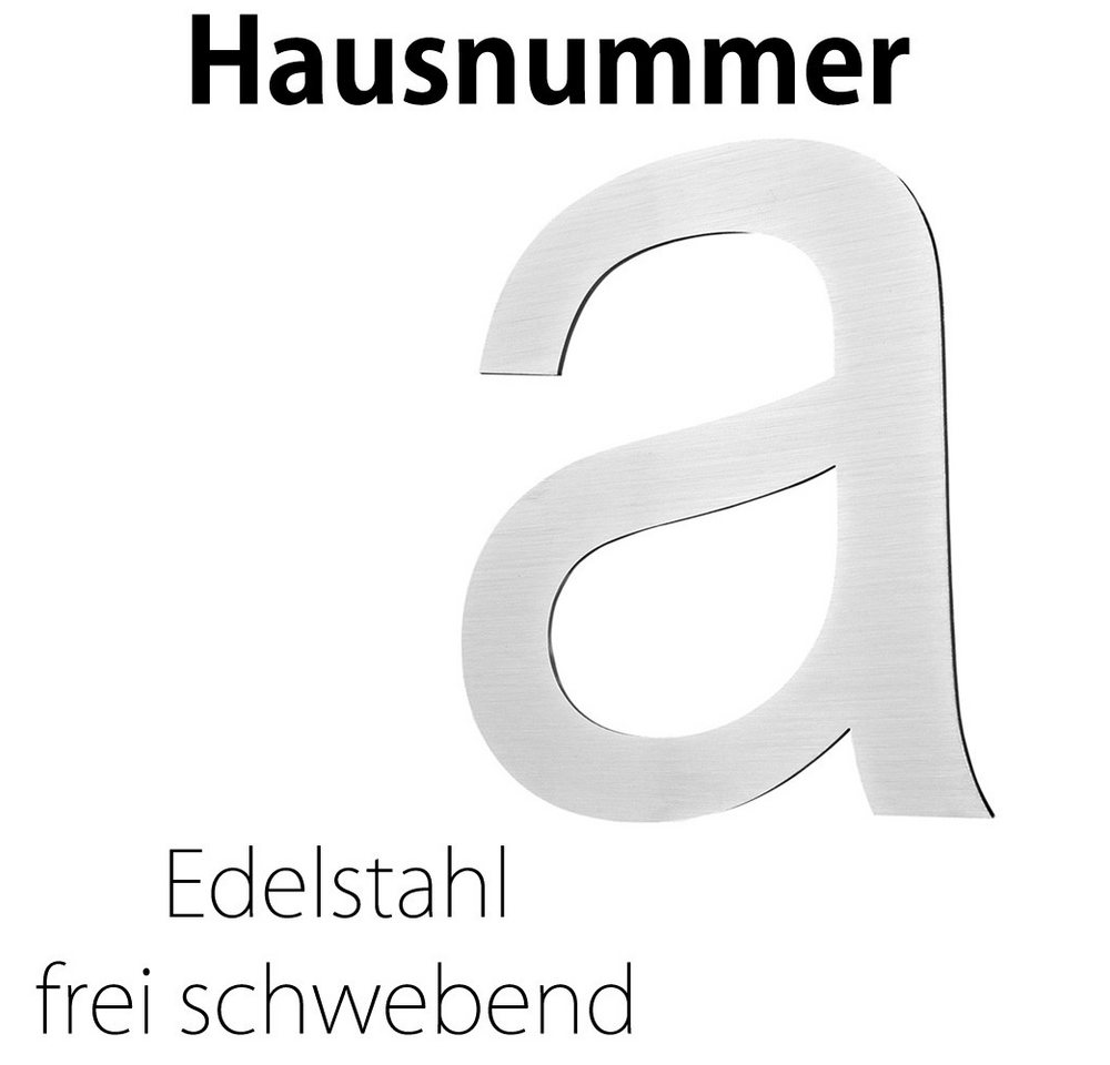 V2Aox Hausnummer Edelstahl Hausnummer Hausnummernschild Buchstabe a Schild 2D von V2Aox