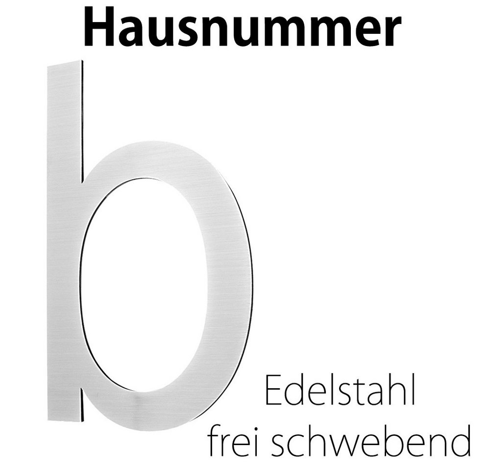 V2Aox Hausnummer Edelstahl Hausnummer Hausnummernschild Buchstabe b Schild 2D von V2Aox