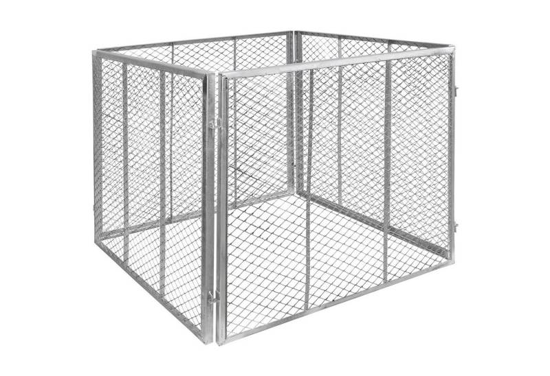 V2Aox Komposter Kompost Kompostbehälter Garten Gitter Stahl verzinkt 80x80x70 cm von V2Aox