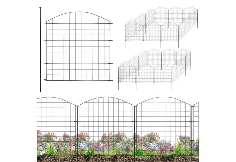 V2Aox Teichzaun Zaun Gartenzaun Steckzaun Teichzaun Garten Teich 24 Zaunelemente 78 cm von V2Aox