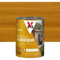 V33 Classic Protection 4-Jahres-Schutz, seidenmatte Holzlasur in goldener Eiche, 0,75 l V33 V33 Classic Protection 4-Jahres-Schutz, seidenmatte Holzlasur in goldener Eiche, 0,75 l V33 von V33