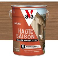 V33 High Season 8 Jahre Mittelbraune Eiche Satin Holzlasur 5 L V33 von V33