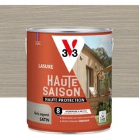 V33 Hochsaison 8 Jahre Satin Silbergrau Holzlasur 2,5 l V33 V33 Hochsaison 8 Jahre Satin Silbergrau Holzlasur 2,5 l V33 von V33