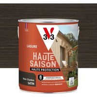 V33 Hochsaison-Holzlasur, 8 Jahre, seidenmatt, Anthrazit, Schwarz, 2,5 l V33 V33 Hochsaison-Holzlasur, 8 Jahre, seidenmatt, Anthrazit, Schwarz, 2,5 l V33 von V33