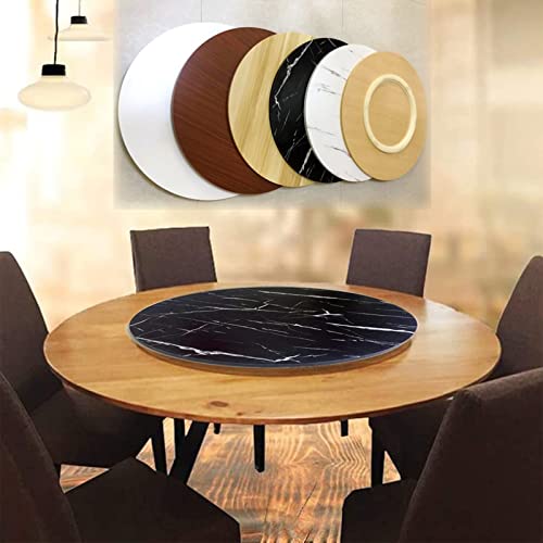 Runder Tisch-Drehteller Küchen Drehscheibe - Lazy Susan Drehteller Servierplatte Aus Holz, 360° Müheloses Rotieren, 50-100cm Großer Esstisch Drehplatte, Esstisch Drehbares Serviertablett ( Color : Red von V3VOGUE