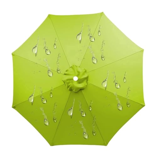 Sonnenschirm Ersatzbezug 2m 2.7m 3m 3.5m 6/8 Streben, UV-Schutz Wasserdicht Windfest Überdachung Des Gartensonnenschirms, Terrassenschirm Bespannung Stoffbezug, Ampelschirm Ersatzabdeckung(Light-green von V3VOGUE