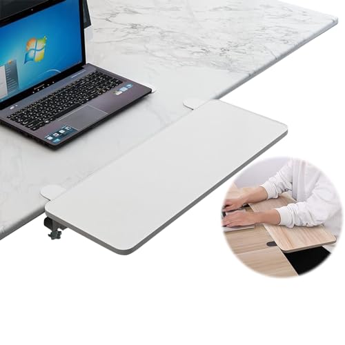 V3VOGUE 5 Farben Schreibtisch-Verlängerungs Für Computer Tastaturablage, Armhalterung, Computer-Ellenbogen-Armstütze, 90° Faltbare, Tastaturhalterung Tastaturschublade Stanzfreie Klemme von V3VOGUE
