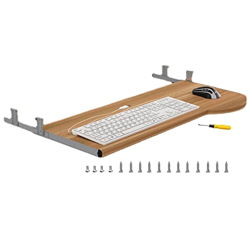 V3VOGUE Tastaturauszug Holz Tastaturablage 600/700x270mm - Ausziehbare Tastaturschublade Für Untertisch-Montage, Standfest Schiebbarer Tastaturständer, Ergonomie von V3VOGUE