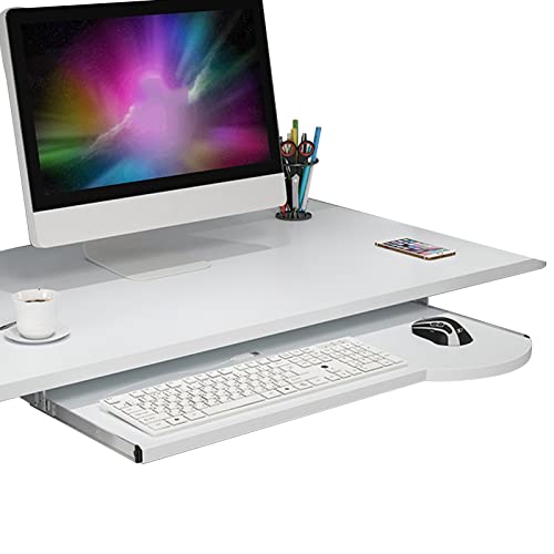V3VOGUE Tastaturschublade Ausziehbar Tastaturhalterung Schreibtisch Tastaturauszug - Zur Montage Unter Dem Tisch, Höhenverstellbar, Holz Tastaturablage Mit Auszugschienen 24 Kg Belastung V3VOGUE Tastaturschublade Ausziehbar Tastaturhalterung Schreibtisch Tastaturauszug - Zur Montage Unter Dem Tisch, Höhenverstellbar, Holz Tastaturablage Mit Auszugschienen 24 Kg Belastung von V3VOGUE