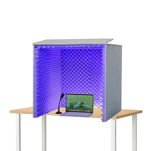V3VOGUE Tragbare Schalldichte Kabine, Tonaufnahme, Vocal Booth Box, Mikrofon Isolation Shield, Gesangskabine, Schaumstoffplatten Aufnahmestudio Klangkabine, FüR Heimstudio/Musikaufnahme/Podcasting V3VOGUE Tragbare Schalldichte Kabine, Tonaufnahme, Vocal Booth Box, Mikrofon Isolation Shield, Gesangskabine, Schaumstoffplatten Aufnahmestudio Klangkabine, FüR Heimstudio/Musikaufnahme/Podcasting von V3VOGUE