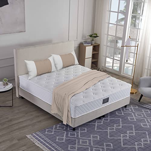 V6 Boxspringbetten Bestes Preis-Leistungsverhältnis (160 x 200 cm H3/H4, Beige) von V6