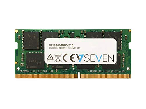 4 GB DDR4 2400 MHz CL17 Nicht ECC SODIMM PC4-19200 1,2 V 260 PIN X16. von V7