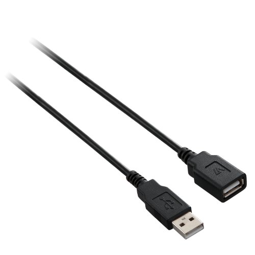 V7 USB 2.0 Verlängerungskabel (Stecker-A auf Buchse-A, 1,8m) schwarz von V7