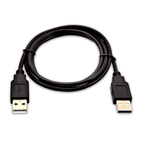 V7 USB A (male) zu USB A (male), 1 Meter (3,3 Fuß) - Schwarz - USB-Kabel (1 Meter (3,3 Fuß) - Schwarz, 1 m, USB A, USB A, 1.0, 480 Mbit/s, Schwarz) von V7