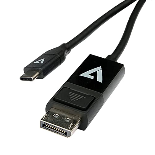 V7 USB-C auf DisplayPort 1.2 Adapterkabel, 2 Meter, schwarz von V7