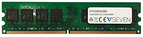 V7 V753002GBD Desktop DDR2 DIMM Arbeitsspeicher 2GB (667MHZ, CL5, PC2-5300, 240pin, 1.8 Volt) von V7