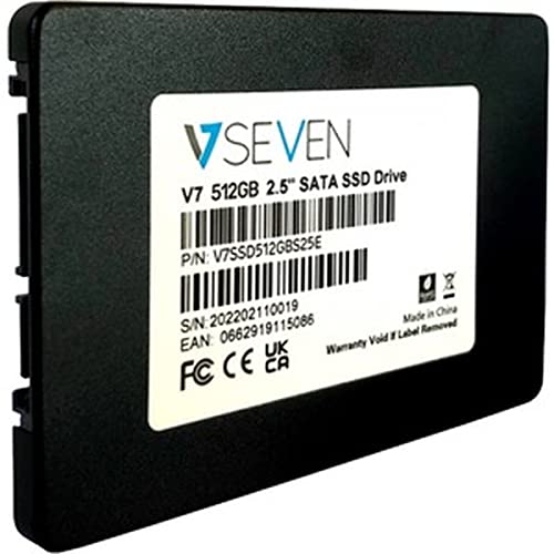 V7 512 GB 2.5" 520 MB/s 6 Gbit/s Interne SSD mit 512 GB BULK PK SATA 3.1-konform unterstützt 6 GB/s 3 GB/s und 1,5 GB/s von V7