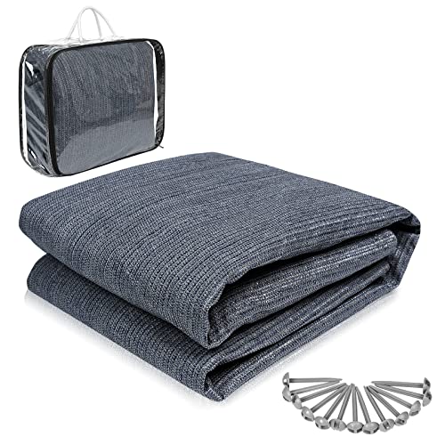 VA-Cerulean Camping Teppich Outdoor Vorzeltteppich Zeltunterlage Camping Matte Vorzelt Zeltteppich Set 4x5M Tragbar Vorzeltboden Markisenteppich HDPE Grau-Blau Atmungsaktiv Mehrzweck Teppich VA-Cerulean Camping Teppich Outdoor Vorzeltteppich Zeltunterlage Camping Matte Vorzelt Zeltteppich Set 4x5M Tragbar Vorzeltboden Markisenteppich HDPE Grau-Blau Atmungsaktiv Mehrzweck Teppich von VA-Cerulean