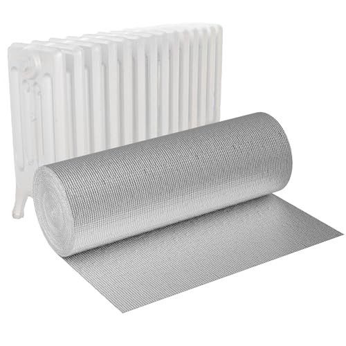 VA-Cerulean Isolierfolie,1x10m, 10㎡ Dämmfolie, Doppelte Alu-Luftpolsterfolie, Isolierende Schalldämmung Wärmehaltung Heizung, Isolierungsfolie für Wand, Dach, Dachboden, Garagentore VA-Cerulean Isolierfolie,1x10m, 10㎡ Dämmfolie, Doppelte Alu-Luftpolsterfolie, Isolierende Schalldämmung Wärmehaltung Heizung, Isolierungsfolie für Wand, Dach, Dachboden, Garagentore von VA-Cerulean