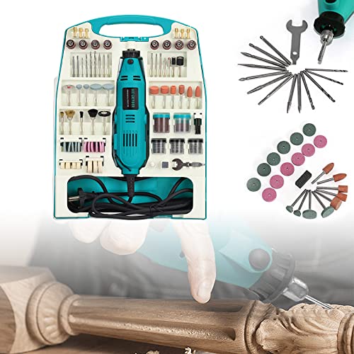 VA-Cerulean Mini Winkelschleifer Set Elektrisch Schleifer Schleifmaschine mit 226Pcs Zubehör Multifunktionswerkzeug Poliermaschine Drehwerkzeug Schleifen Gravieren Polieren für Hand- und Heimwerker von VA-Cerulean