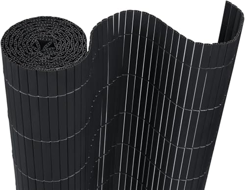 VA-Cerulean PVC Sichtschutzmatte Sichtschutzzaun 200x1000CM, Anthrazit, Outdoor Sichtschutz mit verstärkten Lamellen, Zaunblende Windschutz UV-Beständig für Garten Balkon Fences Terrasse Zubehör VA-Cerulean PVC Sichtschutzmatte Sichtschutzzaun 200x1000CM, Anthrazit, Outdoor Sichtschutz mit verstärkten Lamellen, Zaunblende Windschutz UV-Beständig für Garten Balkon Fences Terrasse Zubehör von VA-Cerulean