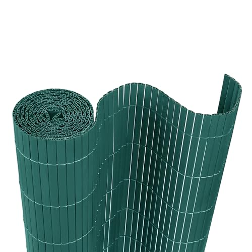 VA-Cerulean PVC Sichtschutzmatte Sichtschutzzaun 90x500CM, Grün, Outdoor Sichtschutz mit verstärkten Lamellen, Zaunblende Windschutz UV-Beständig für Garten Balkon Fences Terrasse Zubehör VA-Cerulean PVC Sichtschutzmatte Sichtschutzzaun 90x500CM, Grün, Outdoor Sichtschutz mit verstärkten Lamellen, Zaunblende Windschutz UV-Beständig für Garten Balkon Fences Terrasse Zubehör von VA-Cerulean