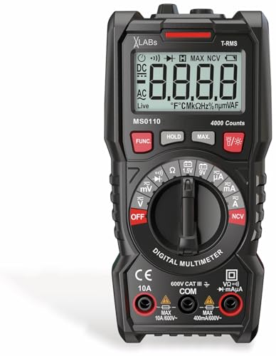 VA LABS MS0110: TrueRMS Digital-Multimeter, 4.000 Counts von VA LABs