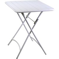 Vacchetti - Klapptisch Weiß 80x80 cm h 72 cm aus Metall mod. Rovigo von VACCHETTI