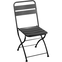 Klapstuhl Anthrazit 42x50 cm h 85 cm aus Metall mod. Rovigo von VACCHETTI